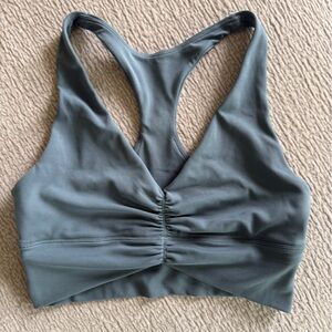 Paragon Fitwear Ruched Sports Bra in Slate Blue